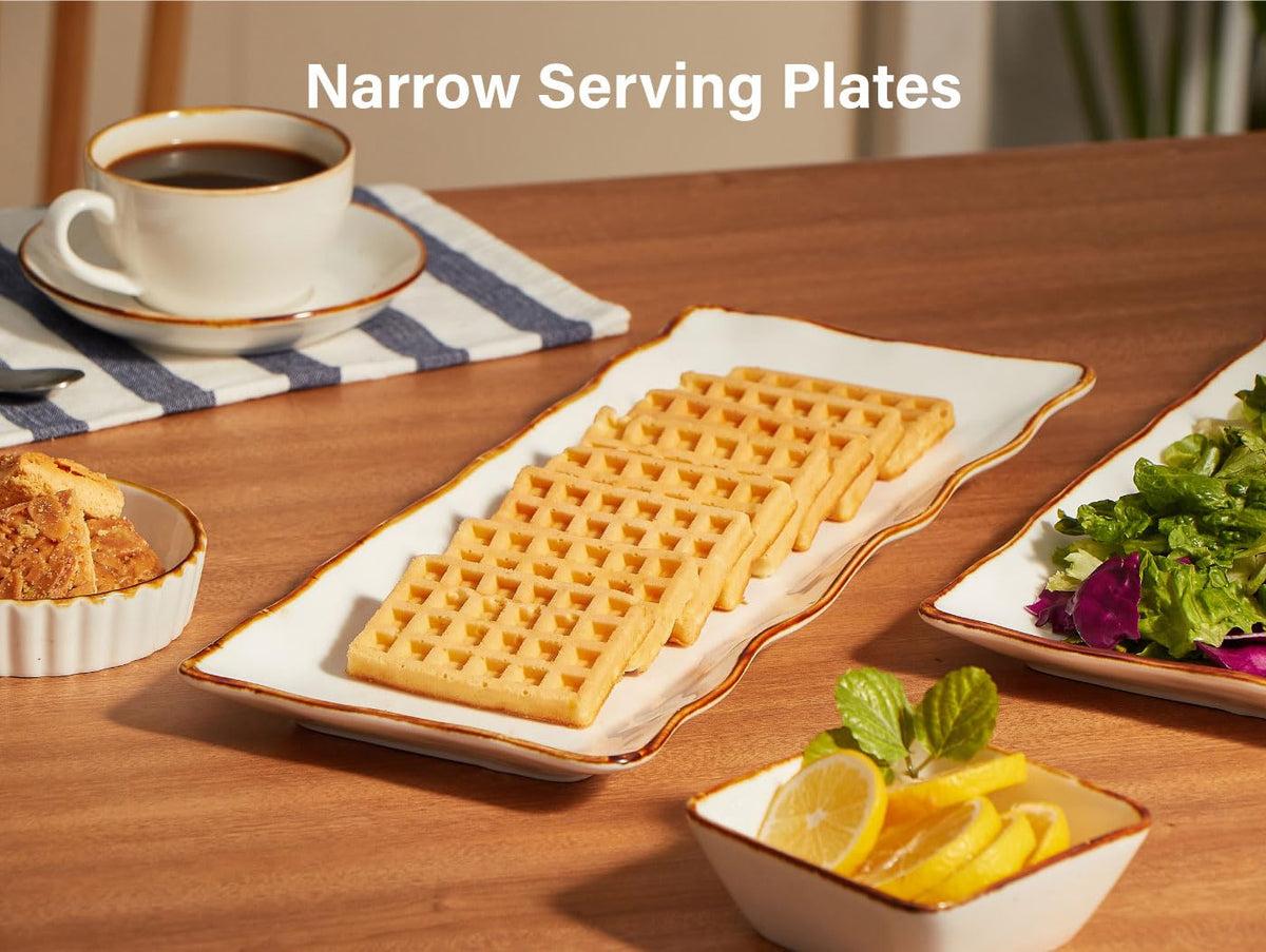 ONEMORE 15-Inch Ceramic Serving Platter Set
