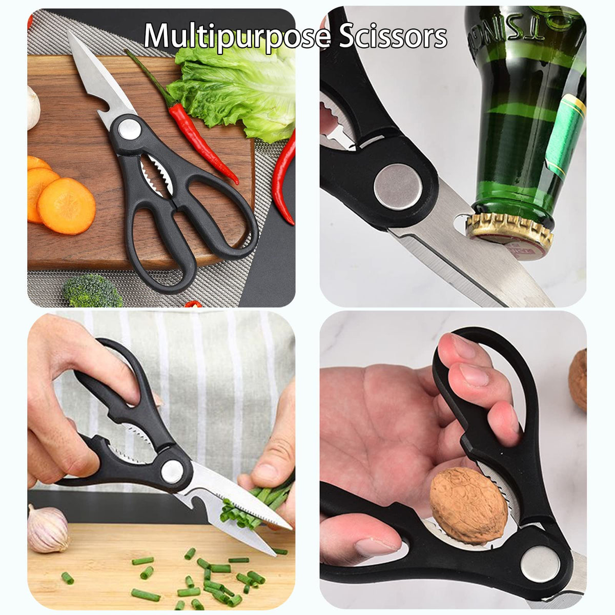 7-Piece Stainless Steel Knife and Cutting Board Set