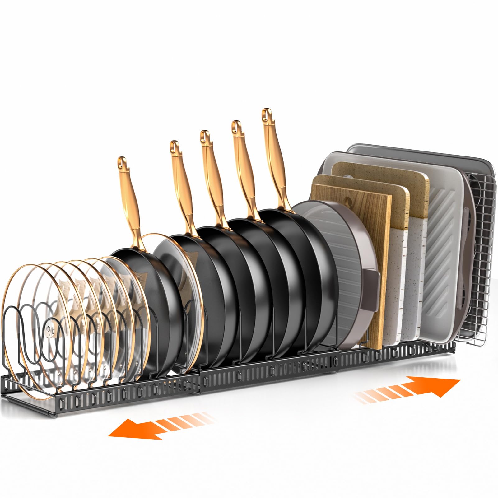 MUDEELA Expandable Pot Lid Organizer