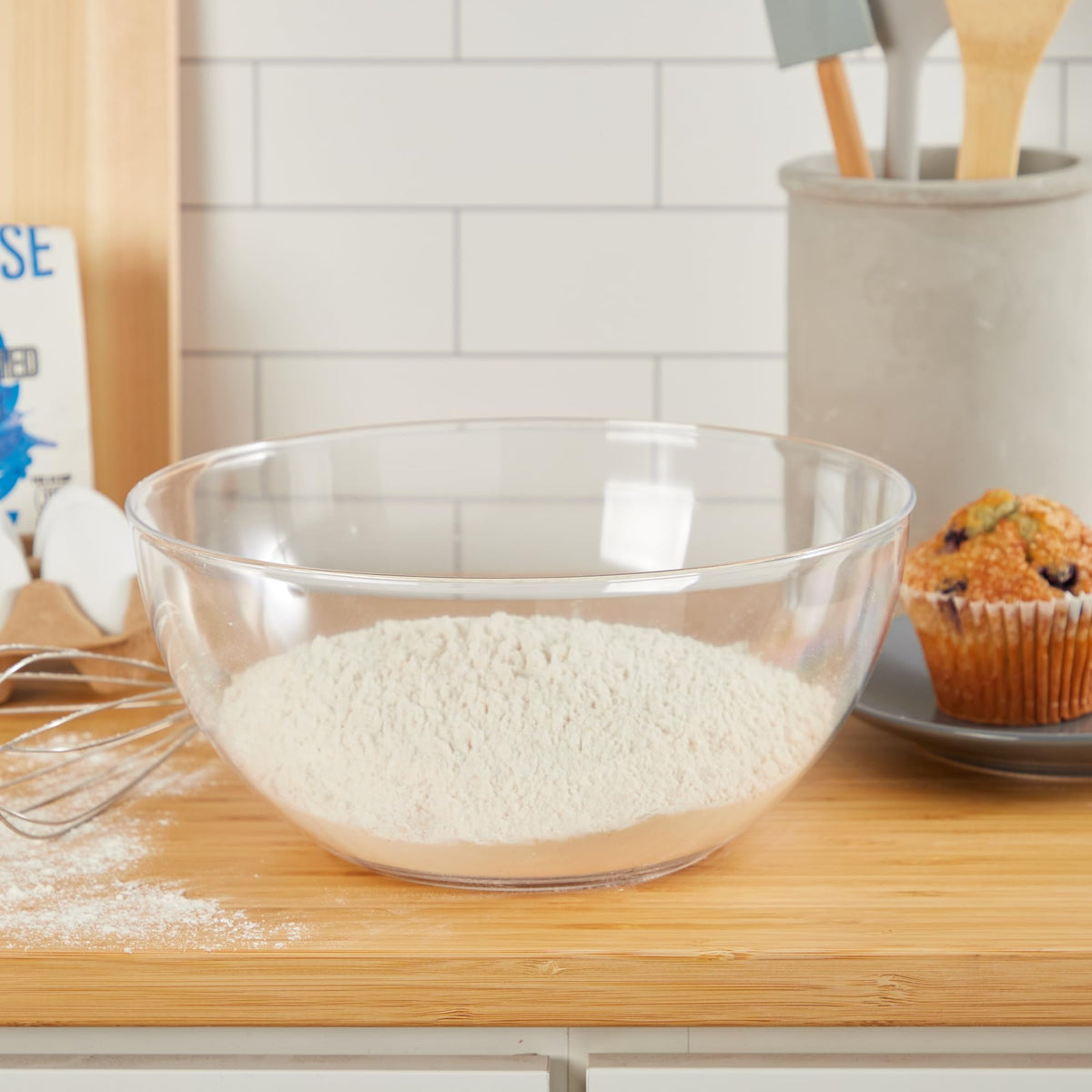 3-Piece 10-Inch Plastic Serving Bowl Set