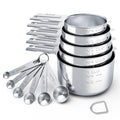 TILUCK 10-Piece Stainless Steel Measuring Set