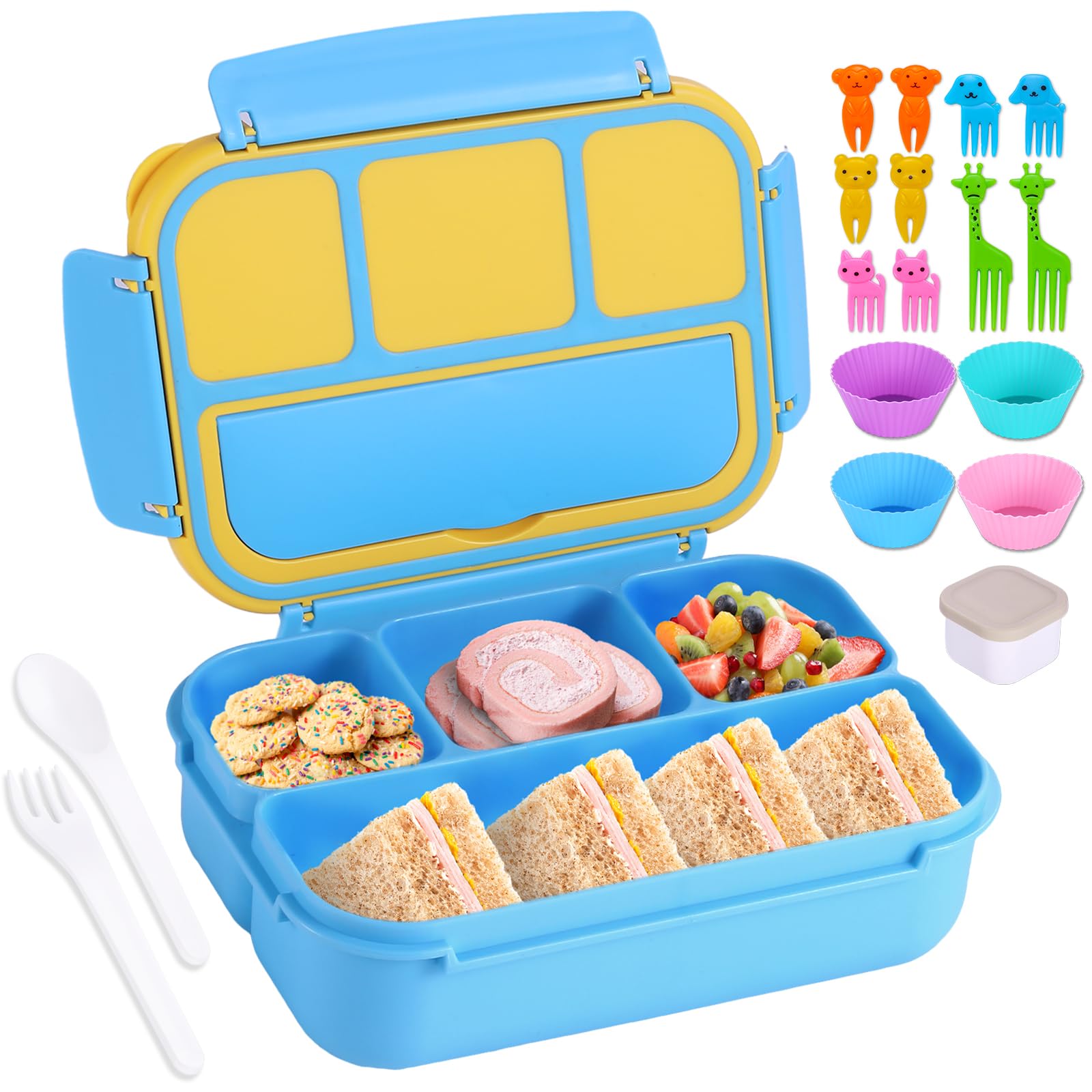 40oz Four-Compartment Bento Lunch Box