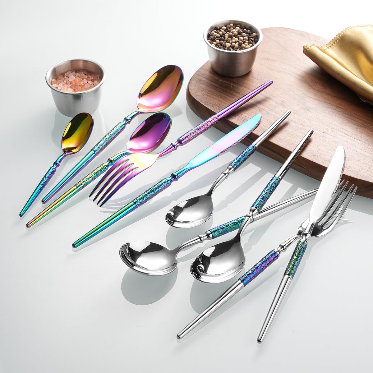 20-Piece Knight Handle Flatware Set for Four