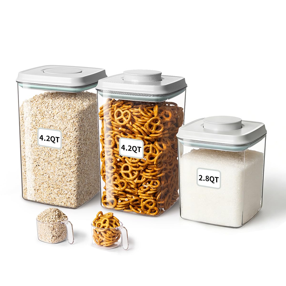 8-Compartment Stainless Steel Snack Container Set