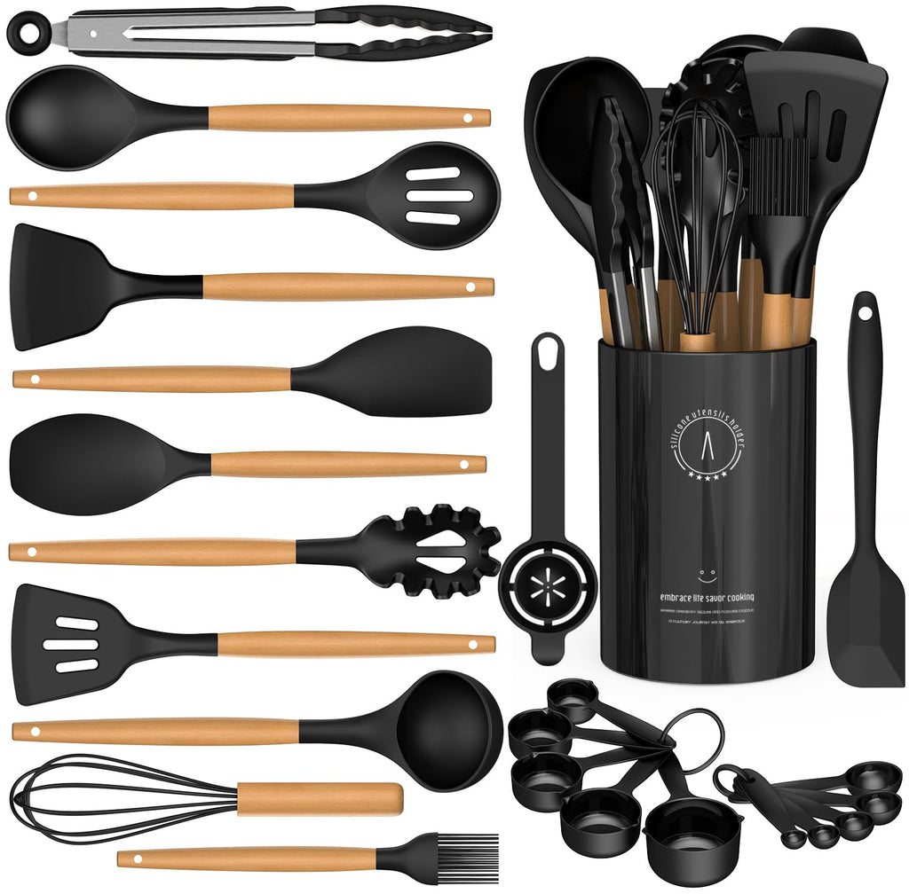 Large Silicone Cooking Utensil Set