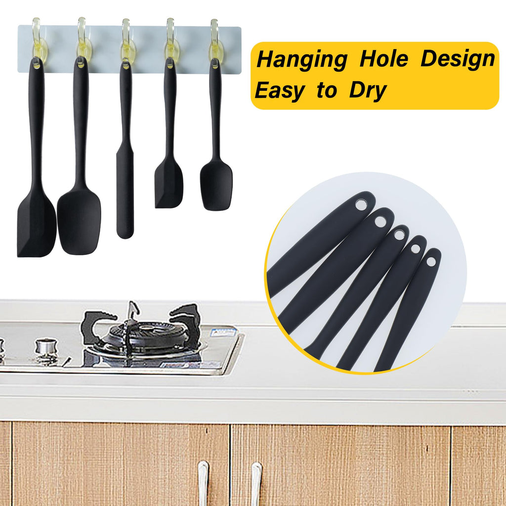 5-Piece Heat-Resistant Silicone Spatula Set
