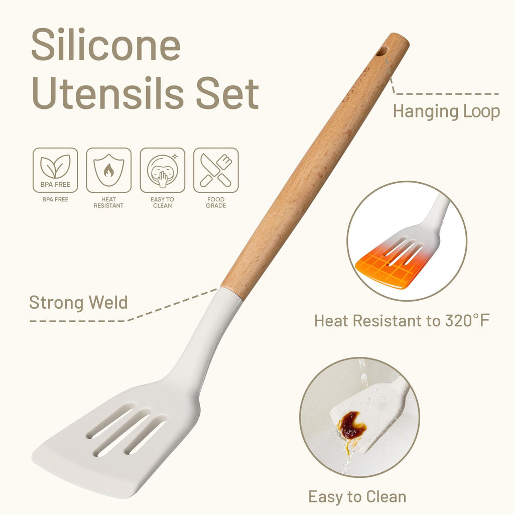 10-Piece Silicone Cooking Utensil Set
