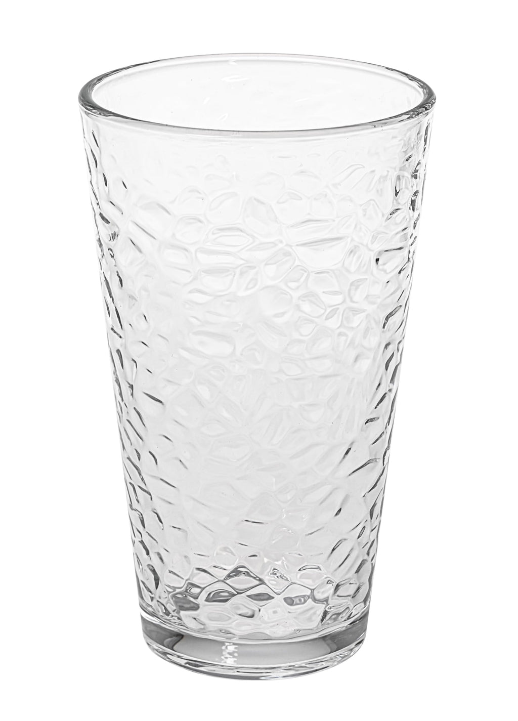 Le'raze 10-Piece Hammered 16oz Glass Tumbler Set