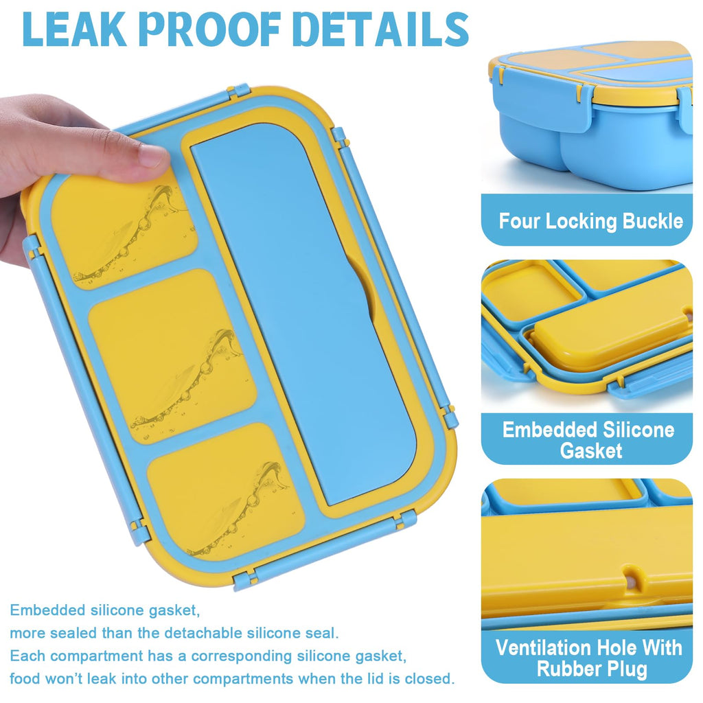 40oz Four-Compartment Bento Lunch Box