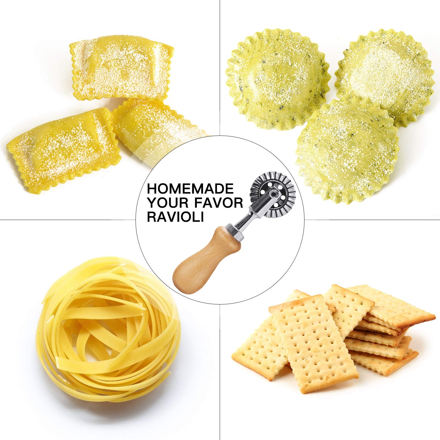 Fluted Pastry and Ravioli Cutter Wheel