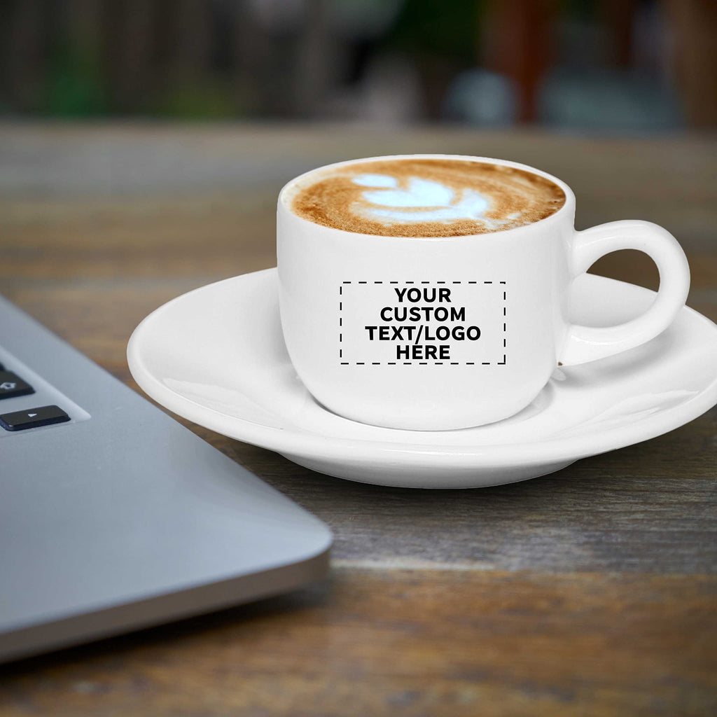 100-Piece Custom 2.5oz Espresso Cup and Saucer Set