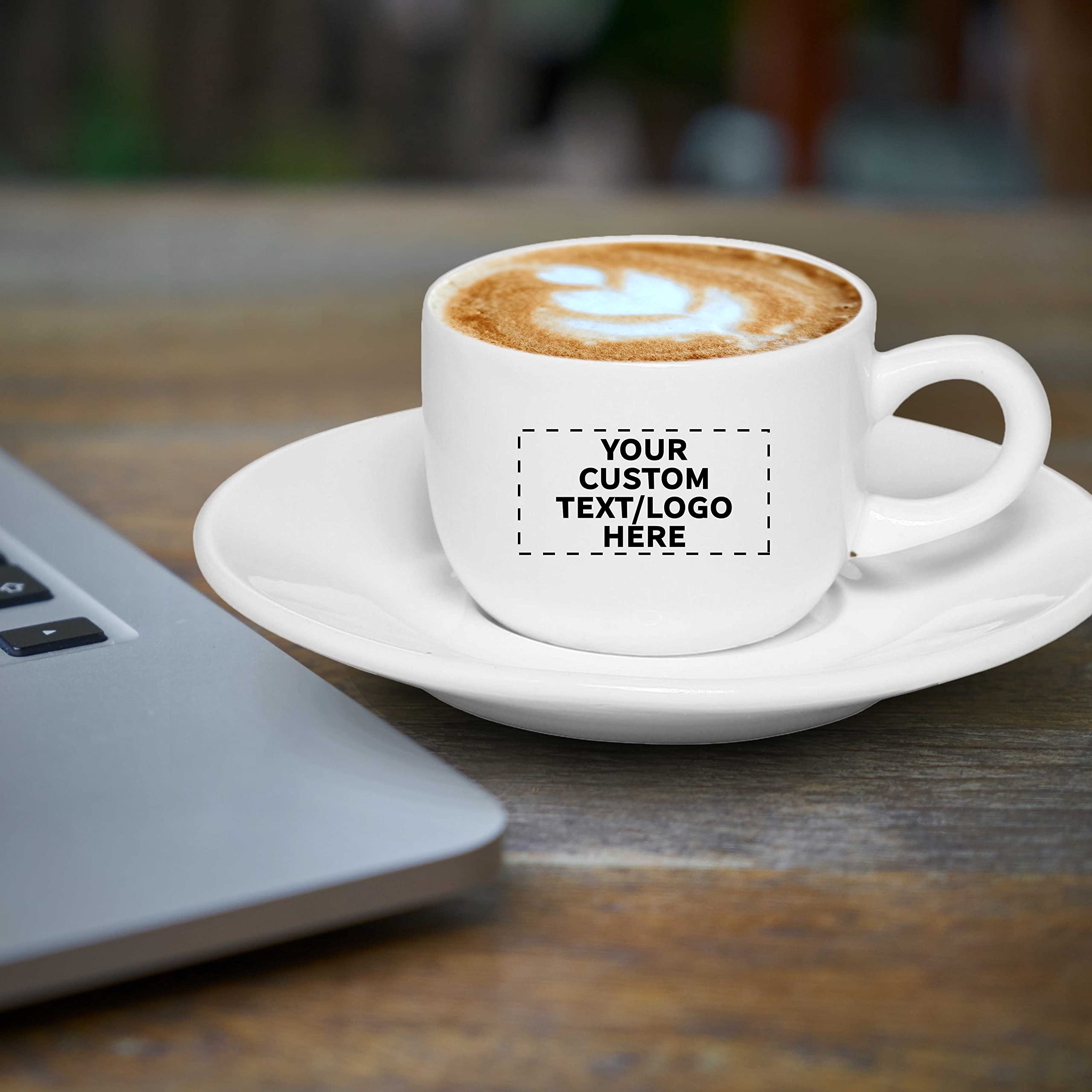 100-Piece Custom 2.5oz Espresso Cup and Saucer Set