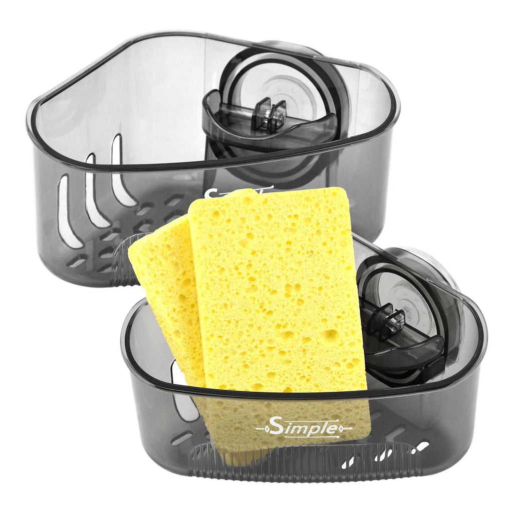 2-Piece Rotating Suction Sink Corner Rack Set