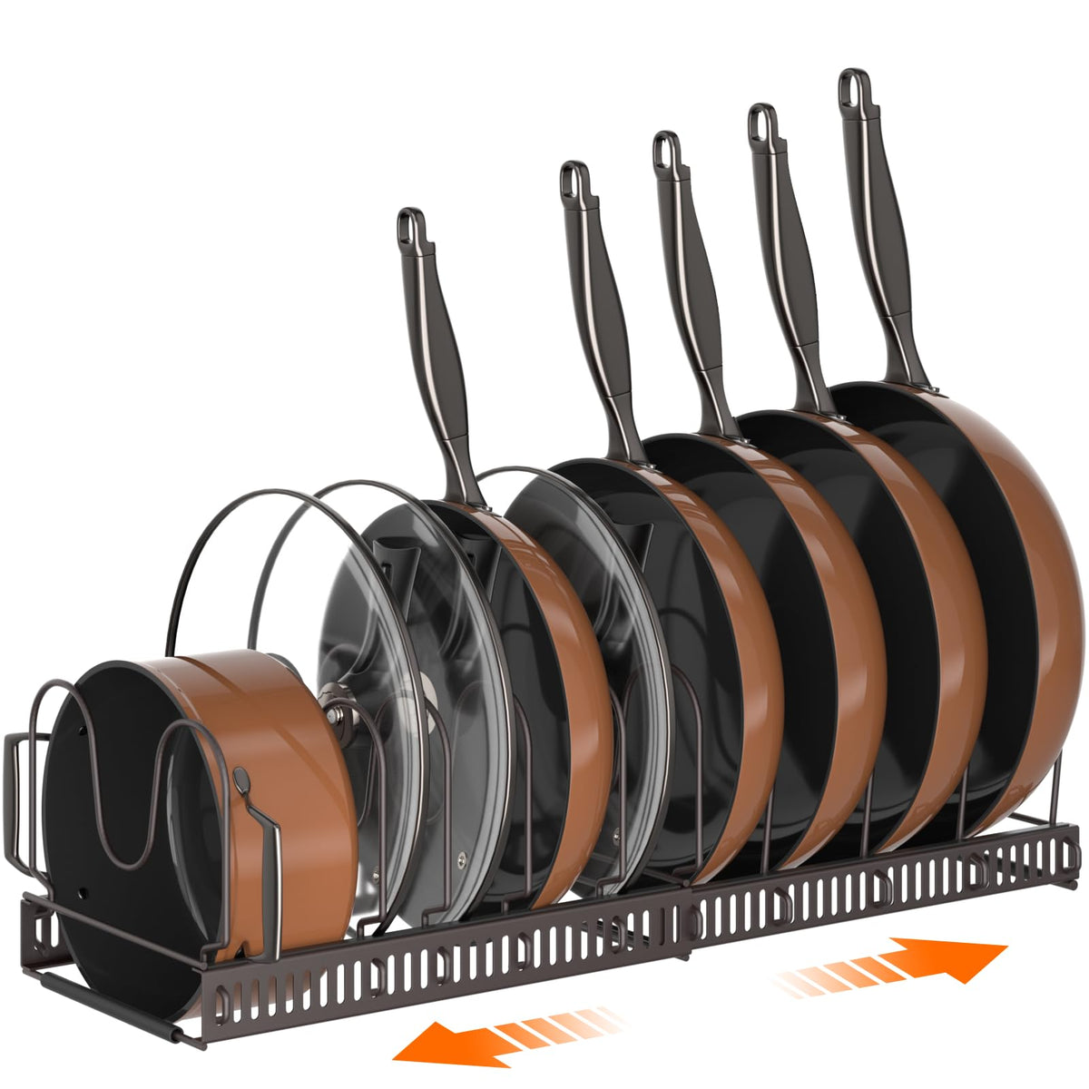 MUDEELA Expandable Pot Lid Organizer