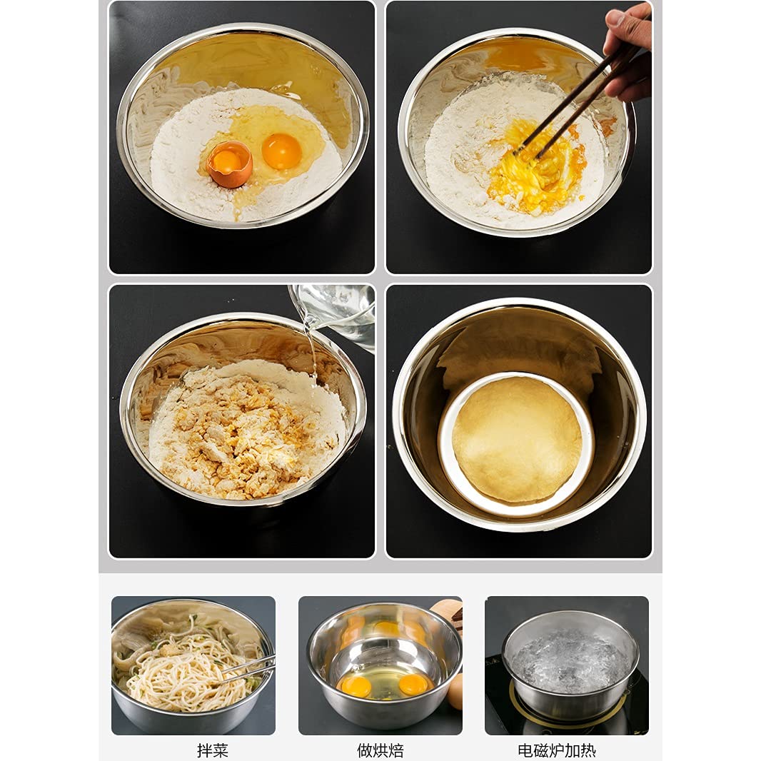 8-Piece Stainless Steel Mixing Bowl Set