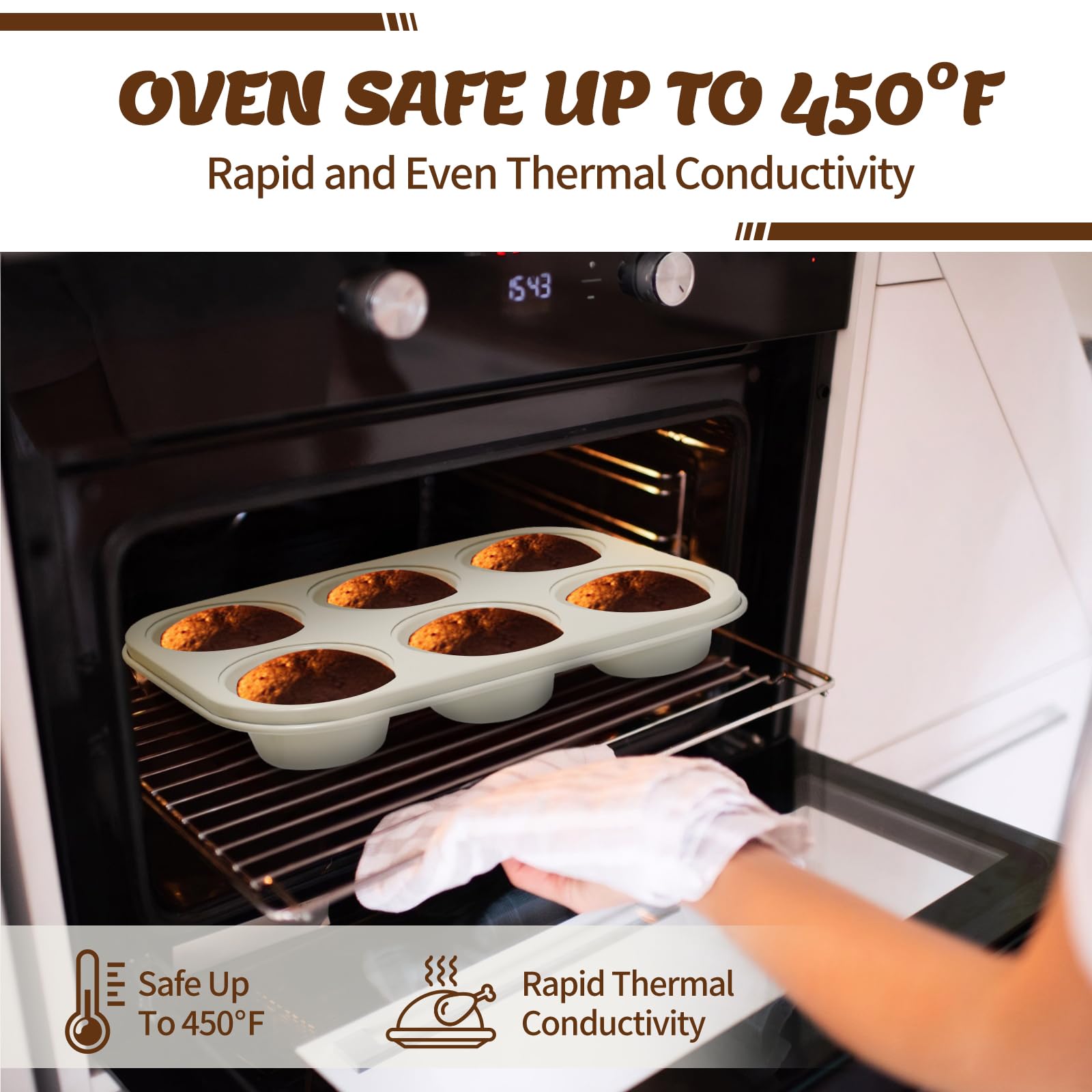 6-Piece Carbon Steel Baking Pan Set