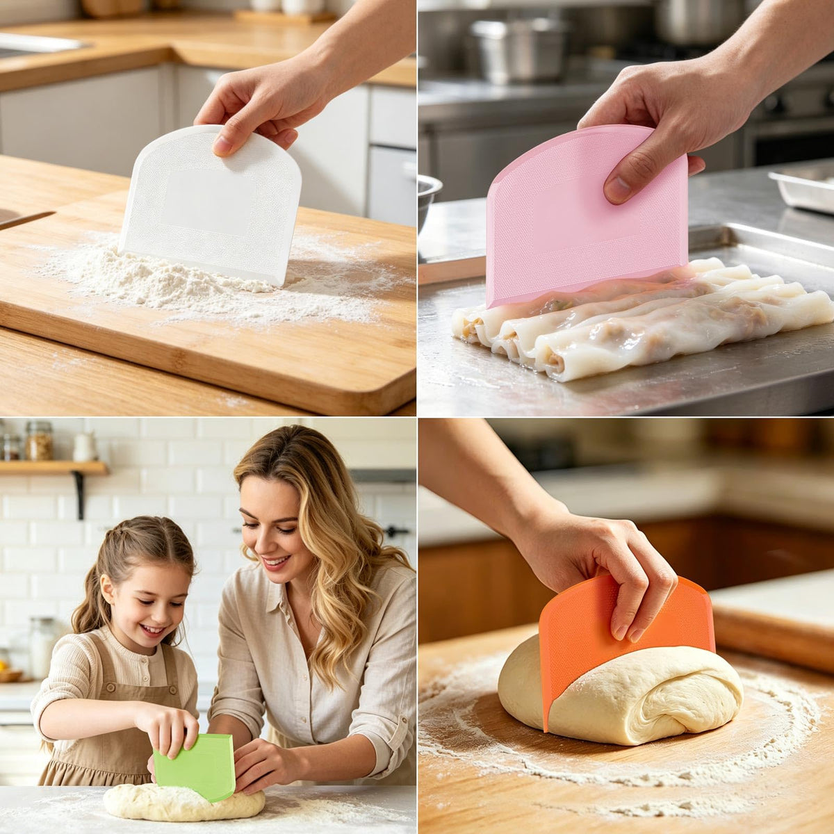 5-Piece Dough Scraper and Cutter Set