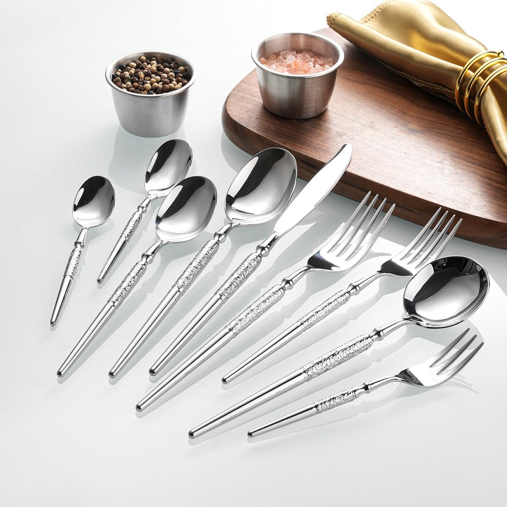 20-Piece Knight Handle Flatware Set for Four