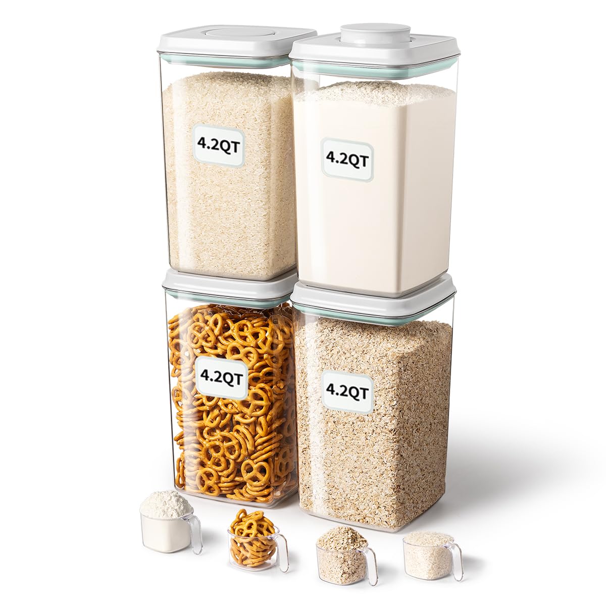 8-Compartment Stainless Steel Snack Container Set