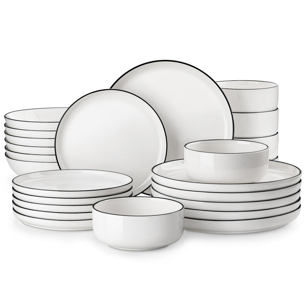 MALACASA LUNA Ceramic Dinnerware Collection