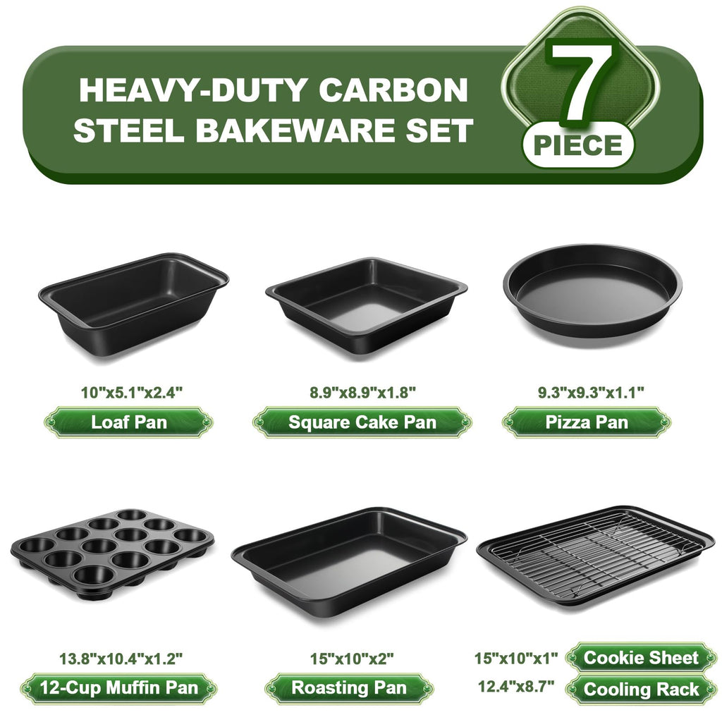 7-Piece Nonstick Carbon Steel Bakeware Set