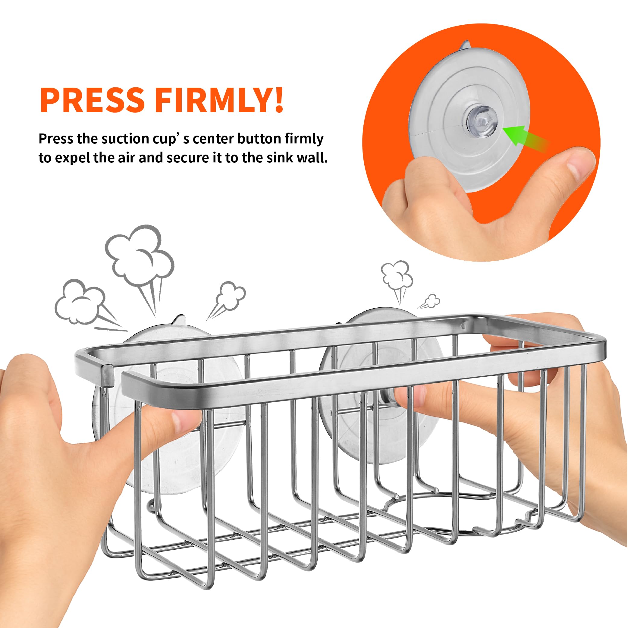 SunnyPoint Stainless Steel Sink Caddy