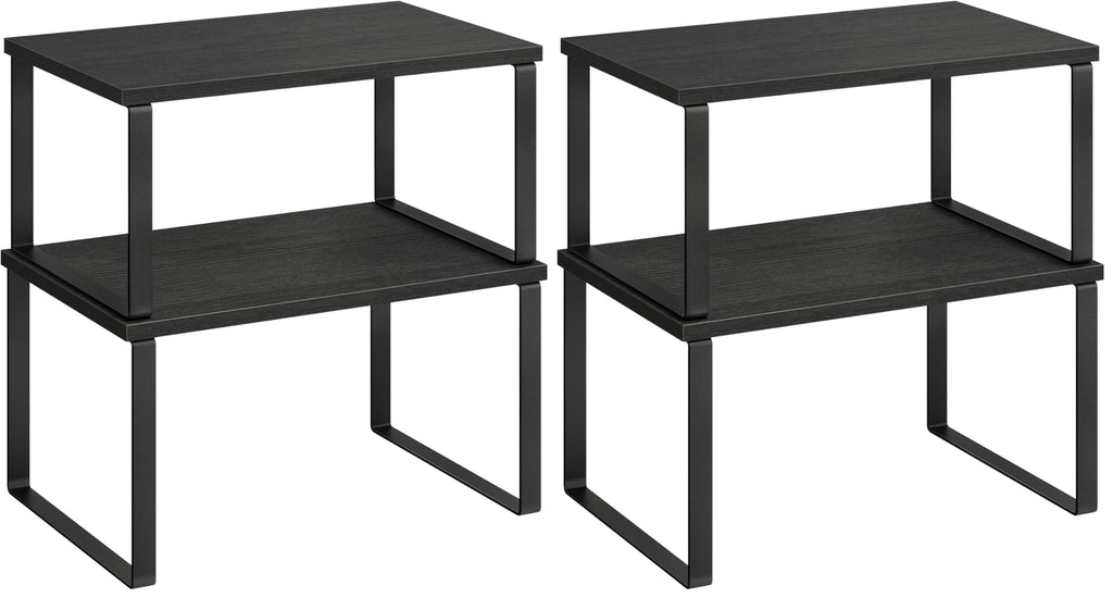 SONGMICS 2-Piece Stackable Cabinet Shelf Set