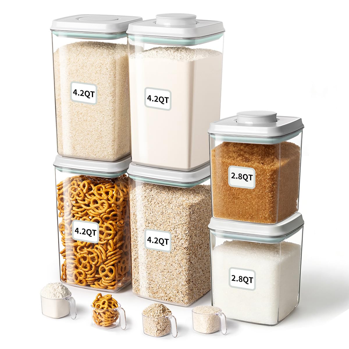 8-Compartment Stainless Steel Snack Container Set