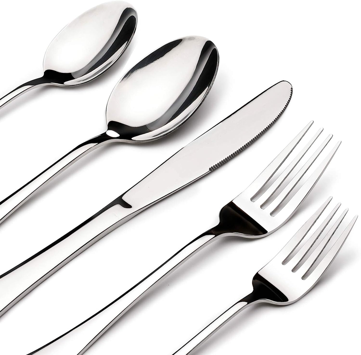 65-Piece Stainless Steel Flatware Set for 12