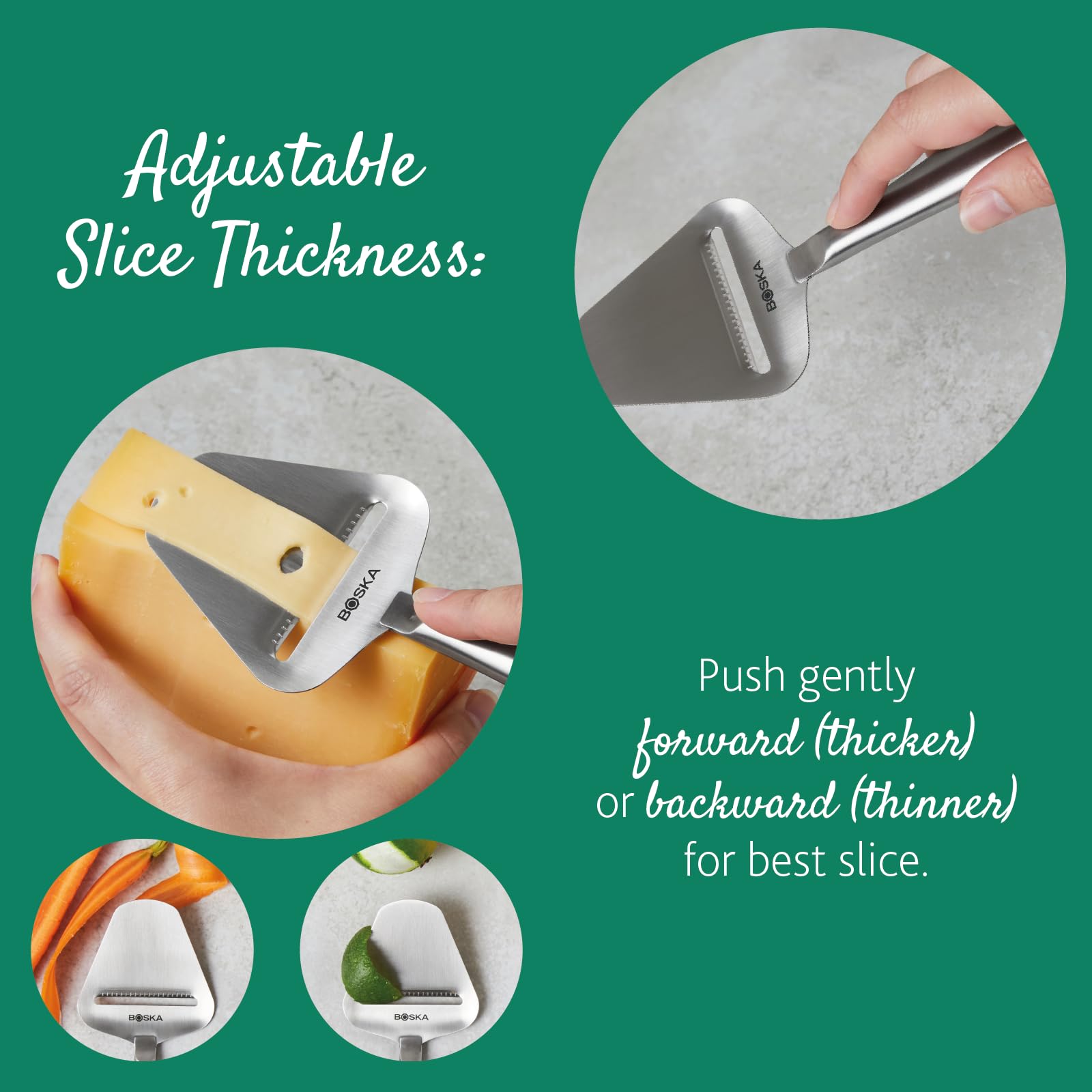 BOSKA Stainless Steel Cheese Slicer