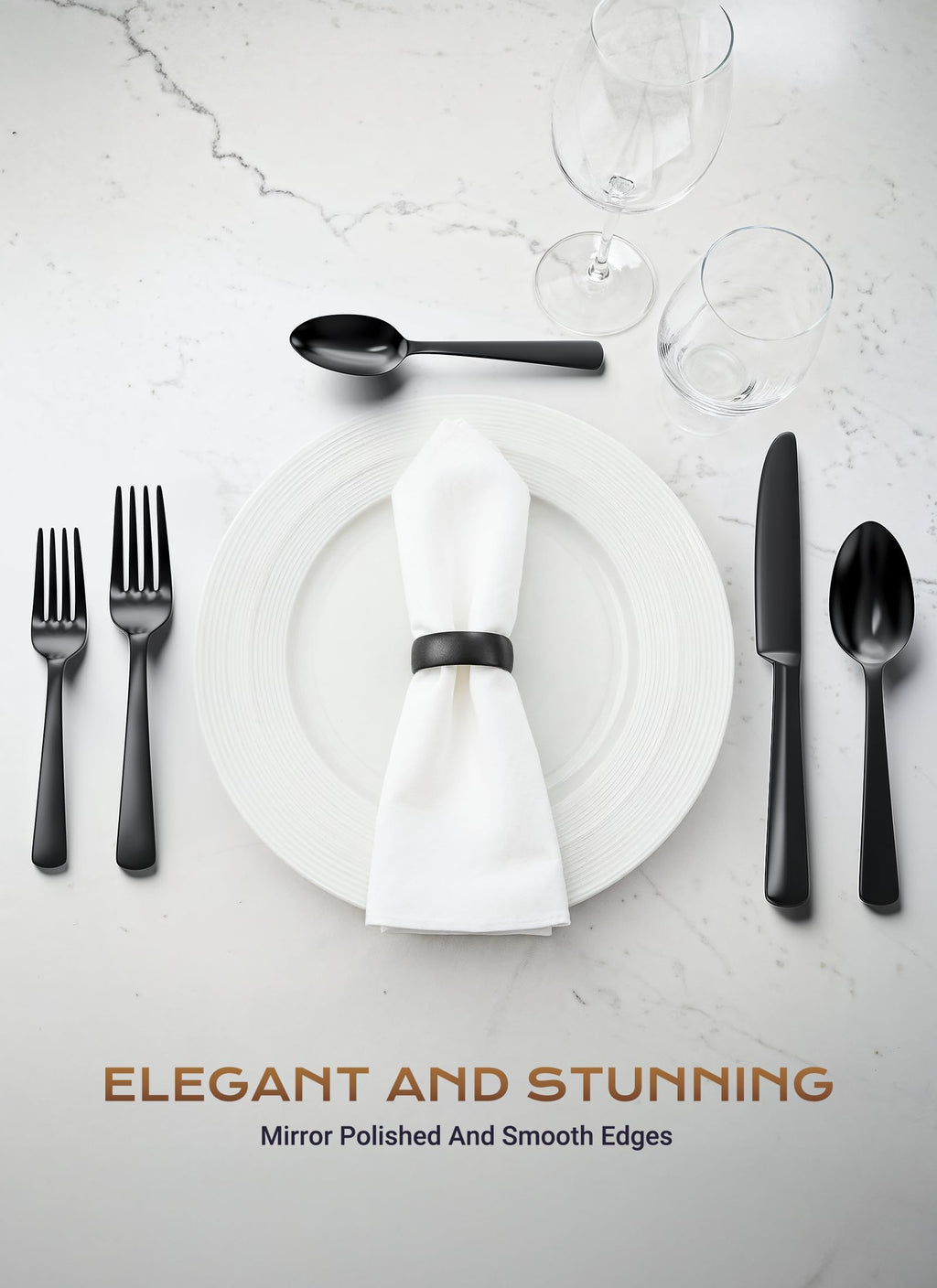 65-Piece Stainless Steel Cutlery Collection