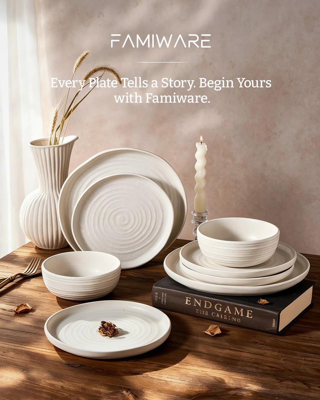 Famiware Milkyway Stoneware Dinnerware Collection