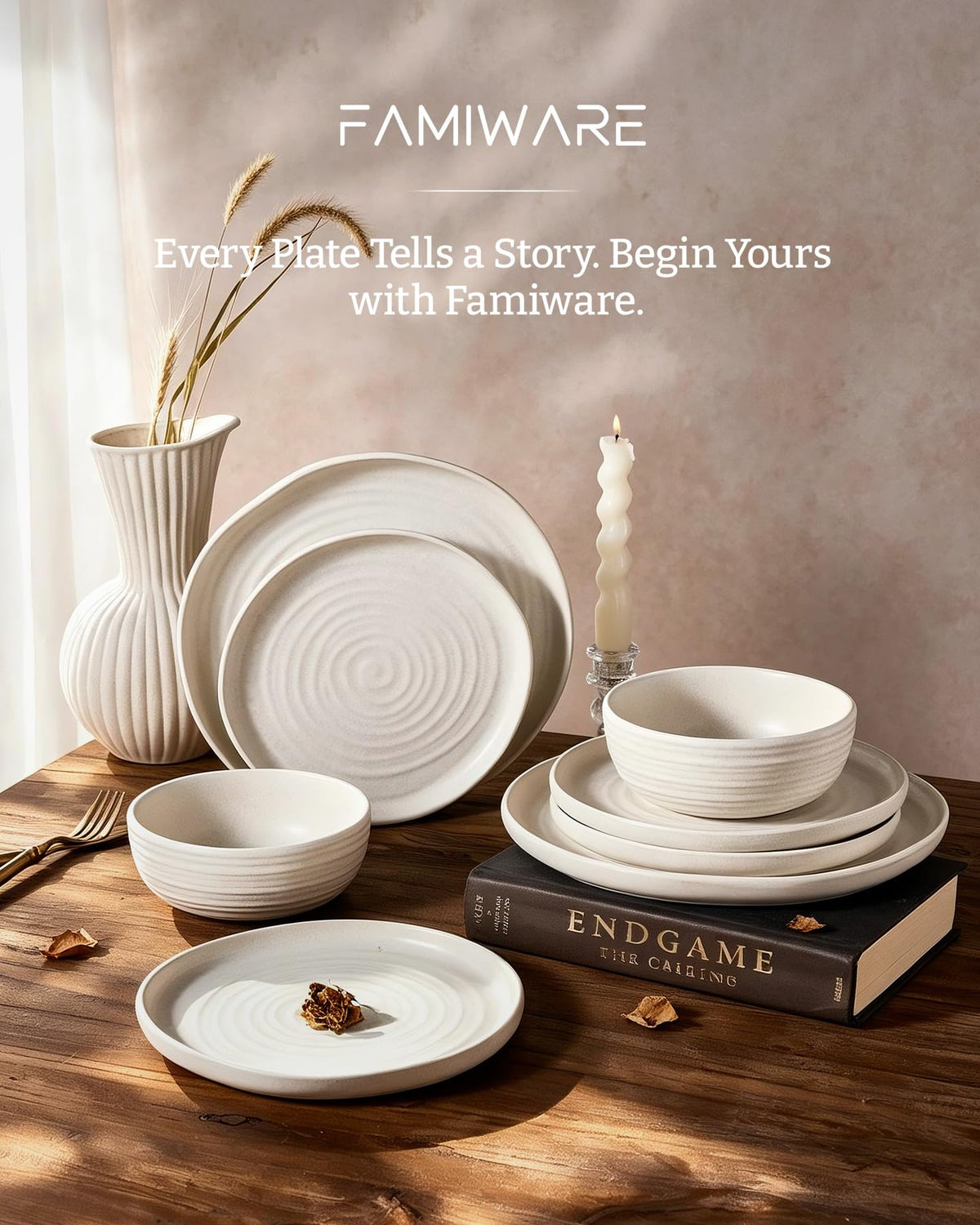 Famiware Milkyway Stoneware Dinnerware Collection