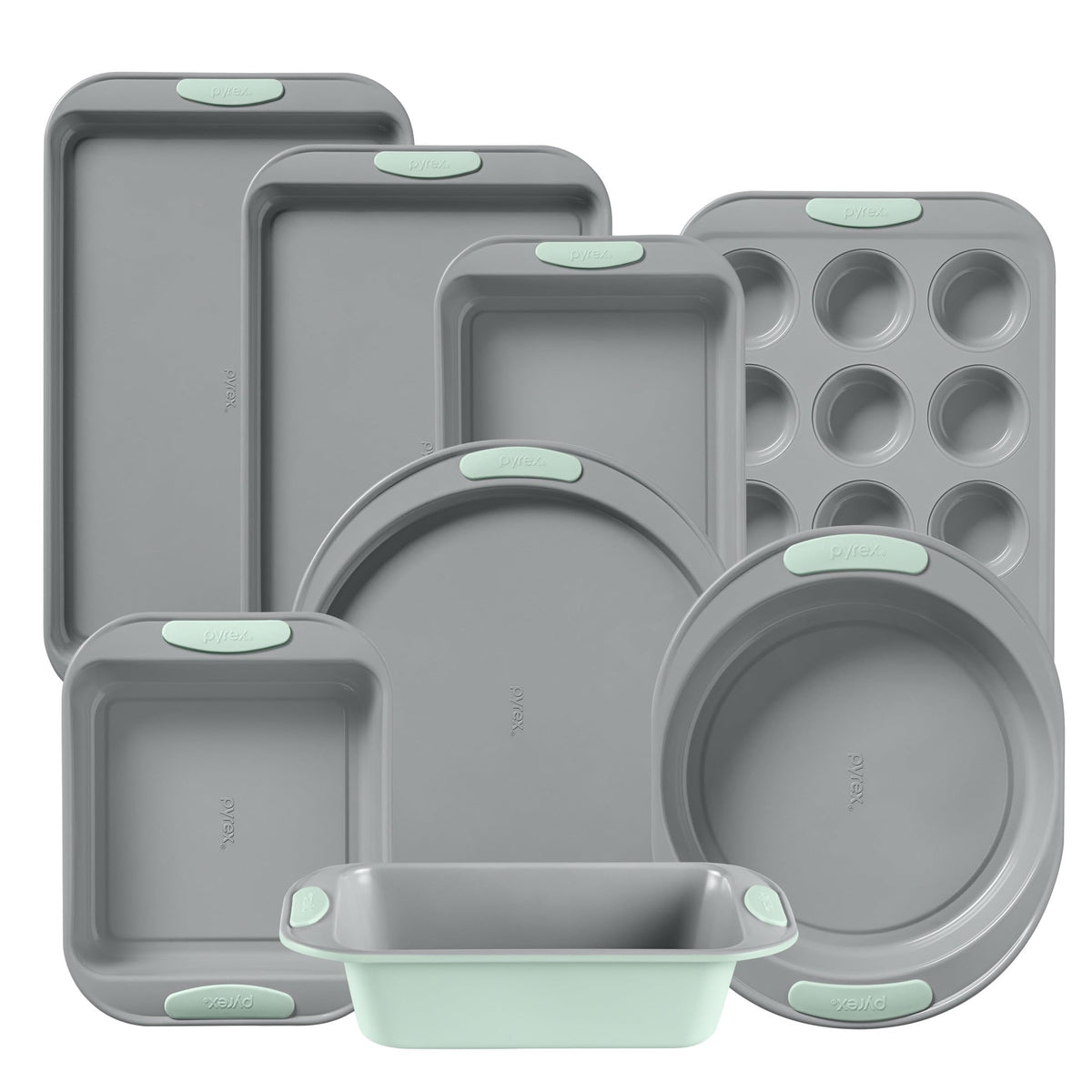 Pyrex 8-Piece Steel Nonstick Bakeware Set