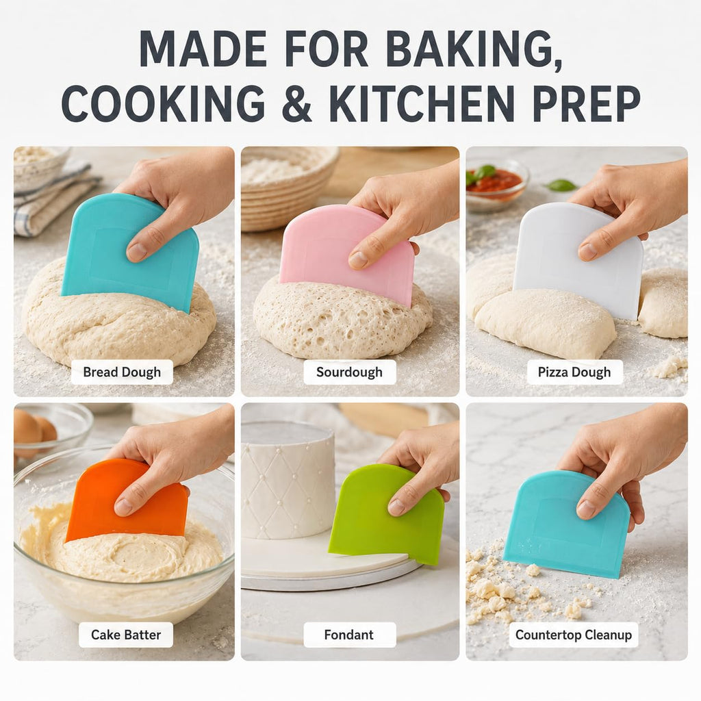 5-Piece Dough Scraper and Cutter Set