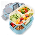 43oz Multi-Compartment Bento Lunch Box with Sauce Cup