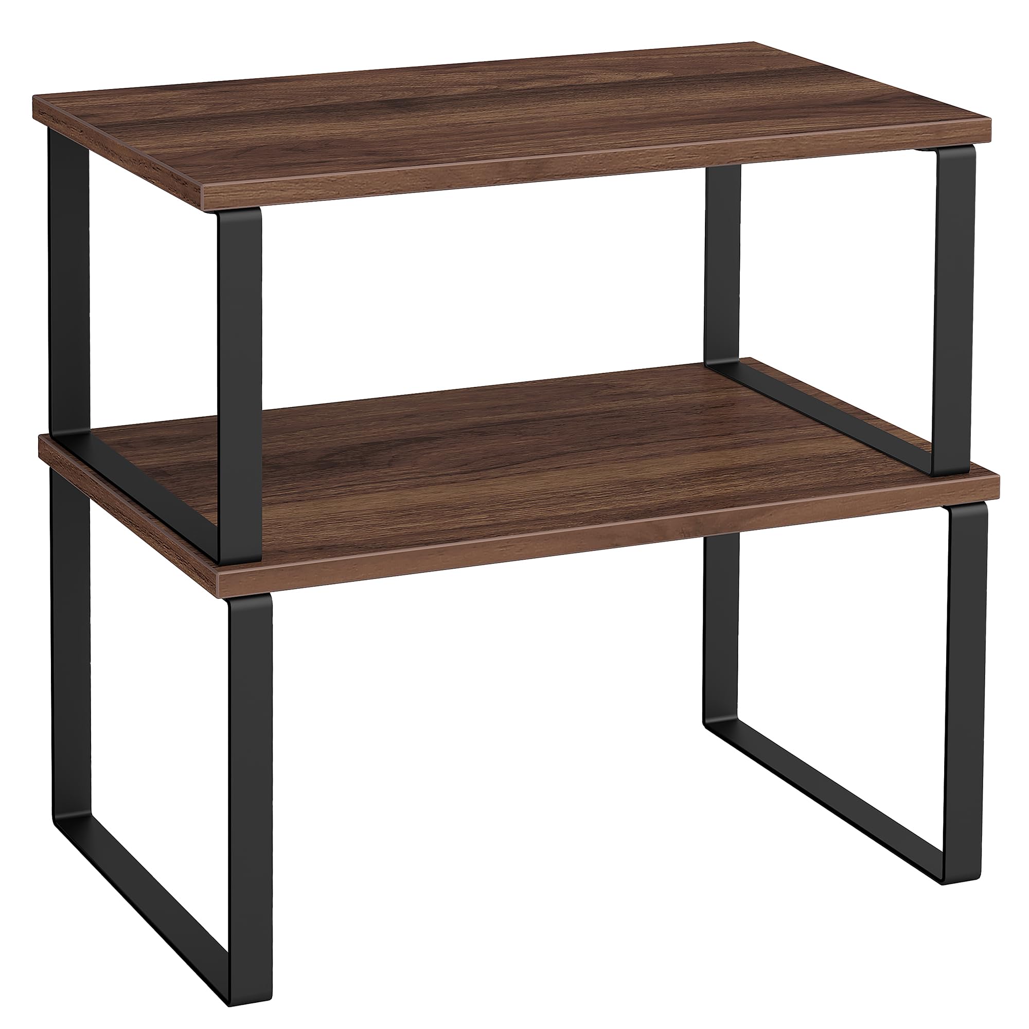 SONGMICS 2-Piece Stackable Cabinet Shelf Set