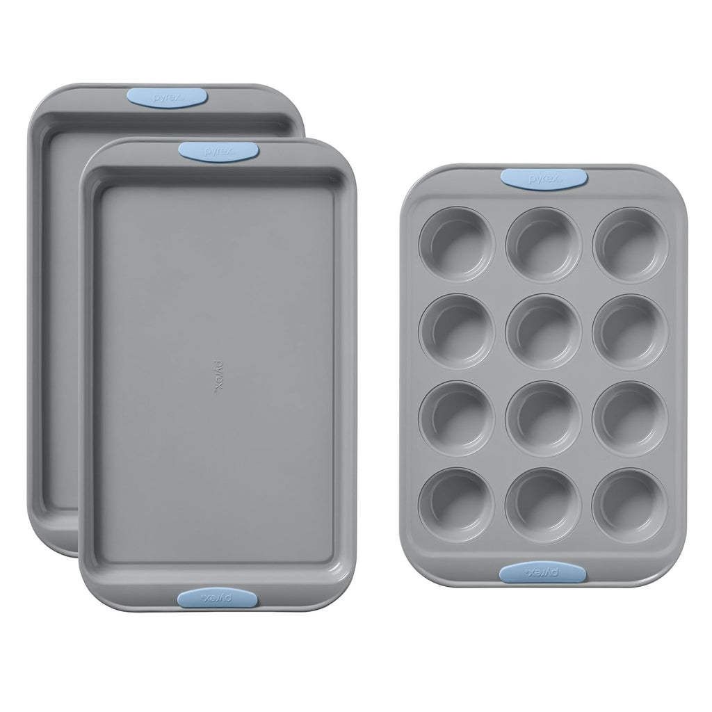 Pyrex 8-Piece Steel Nonstick Bakeware Set