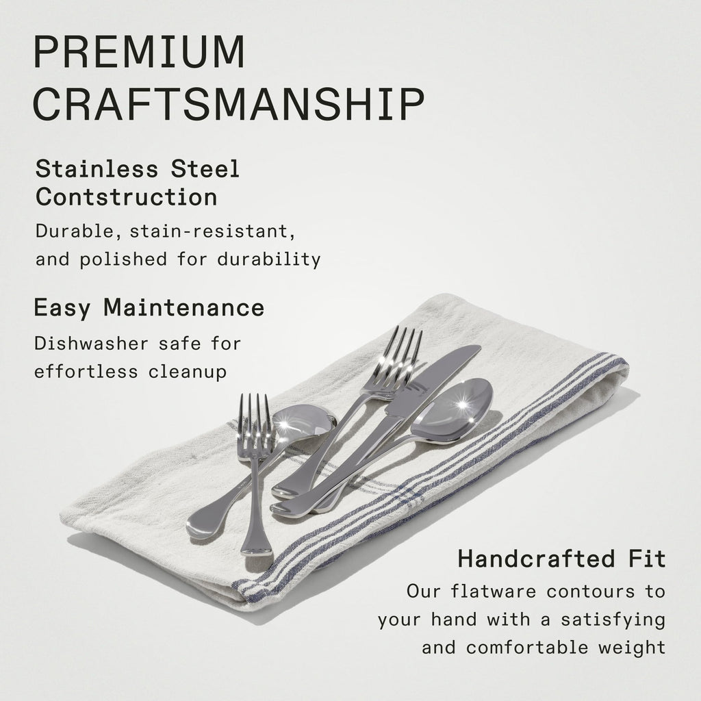 Made In 40-Piece Stainless Steel Flatware Set