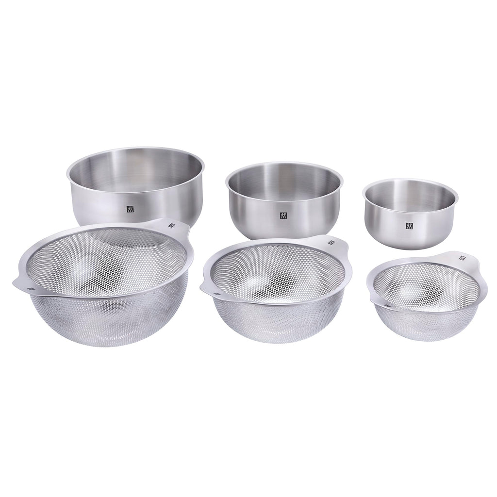 ZWILLING 6-Piece Nesting Bowl and Strainer Set