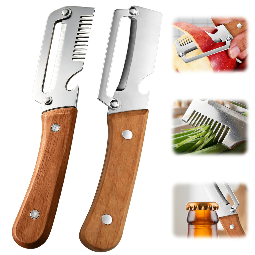 Wide-Blade Vegetable Peeler with Bottle Opener