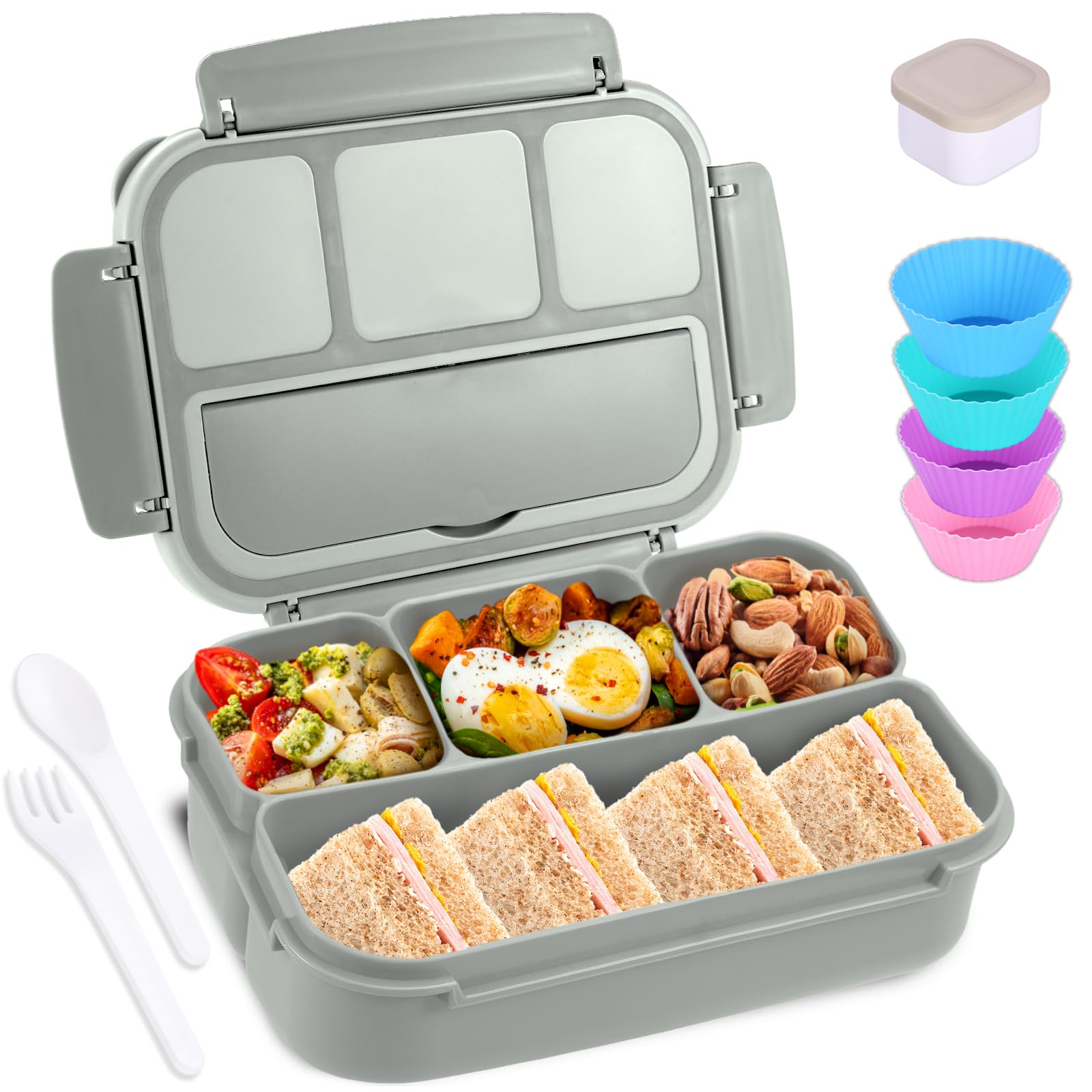 40oz Four-Compartment Bento Lunch Box