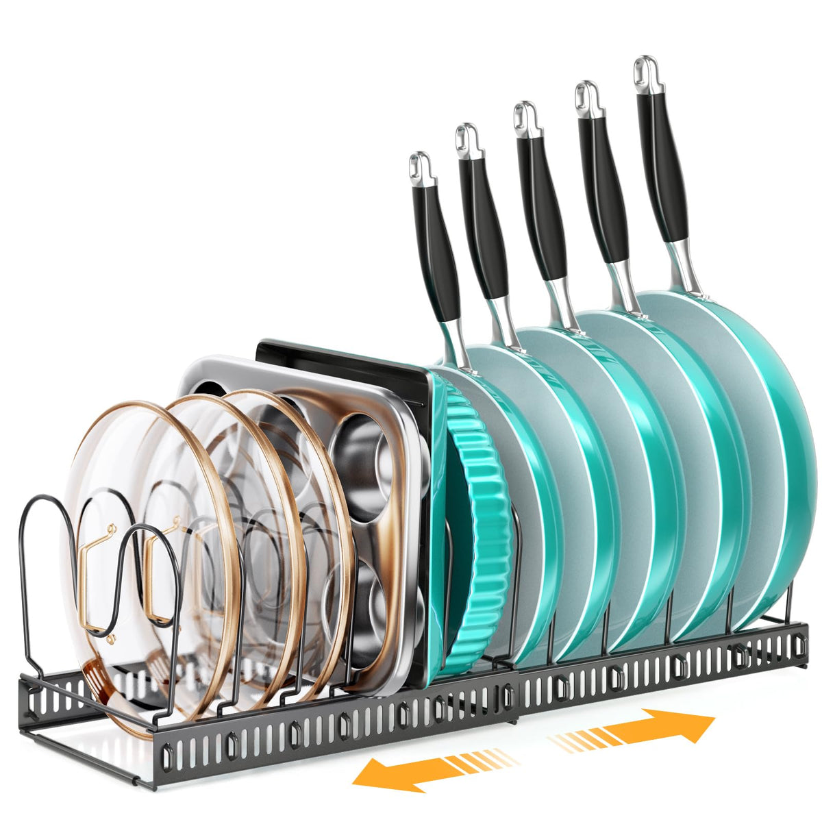MUDEELA Expandable Pot Lid Organizer