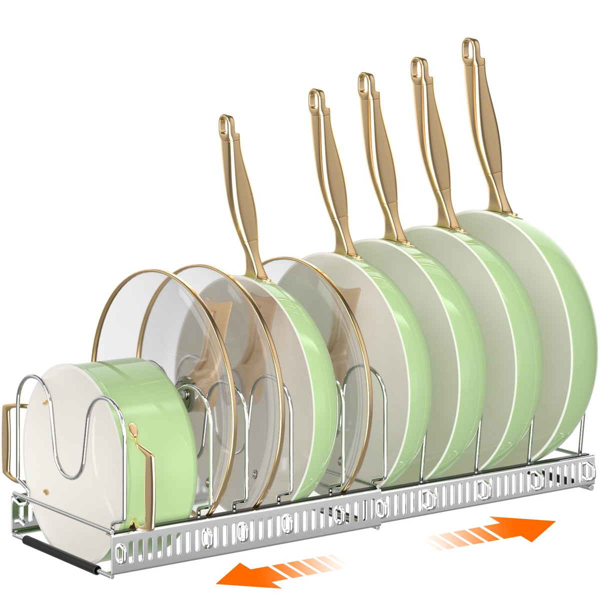 MUDEELA Expandable Pot Lid Organizer