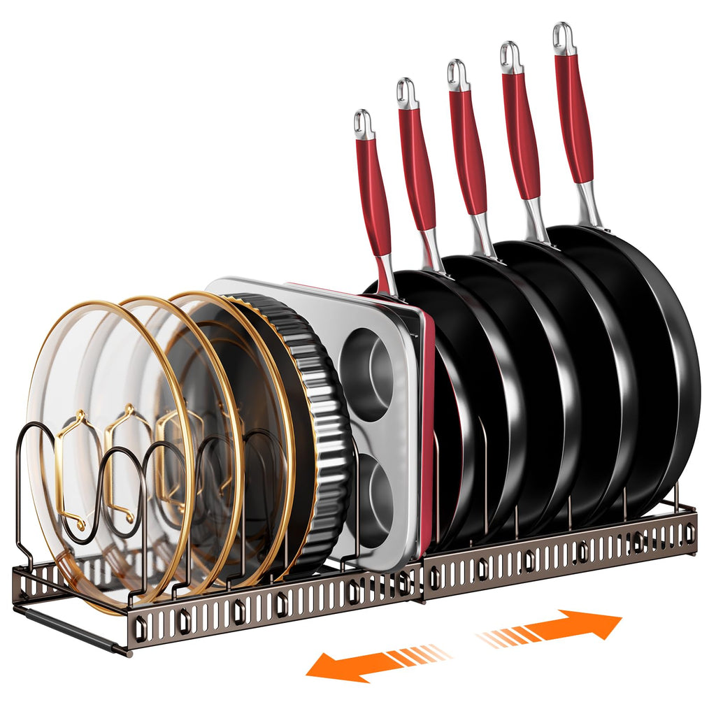 MUDEELA Expandable Pot Lid Organizer