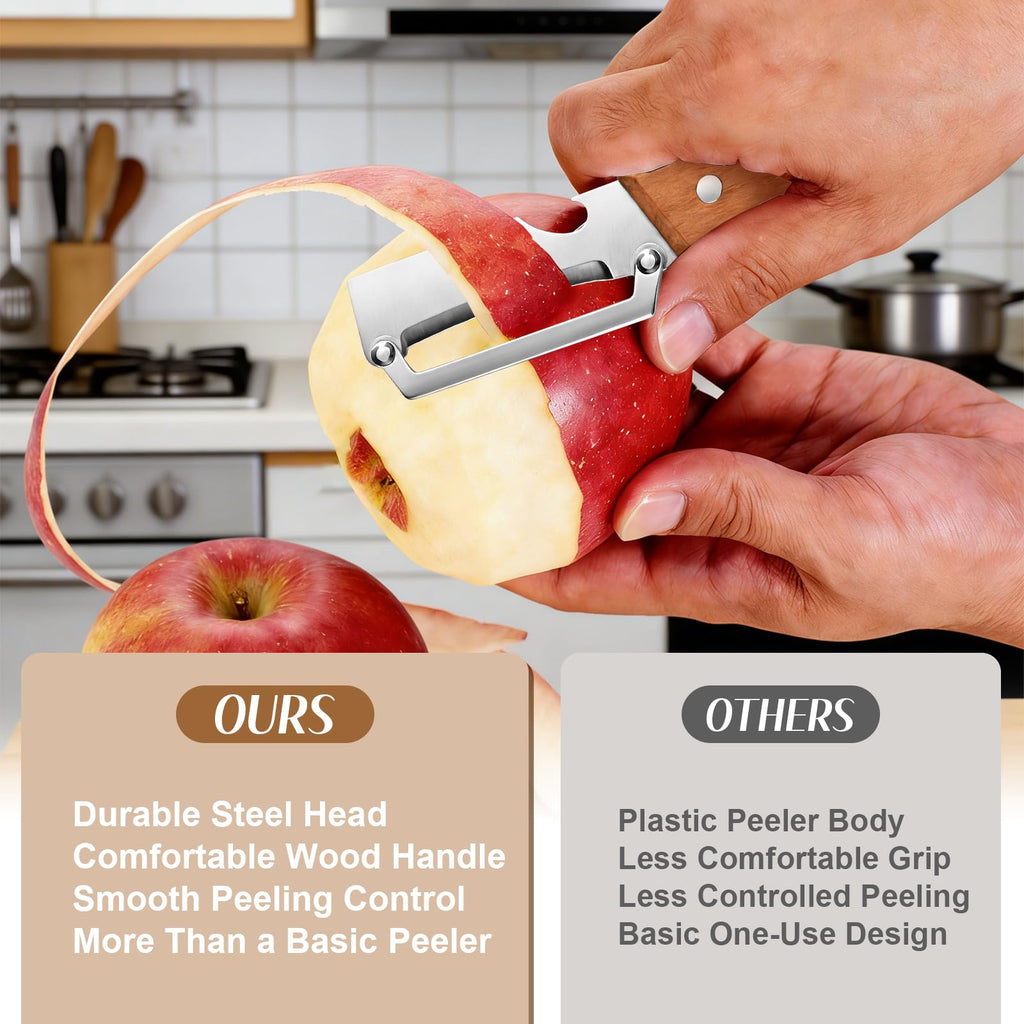 Wide-Blade Vegetable Peeler with Bottle Opener