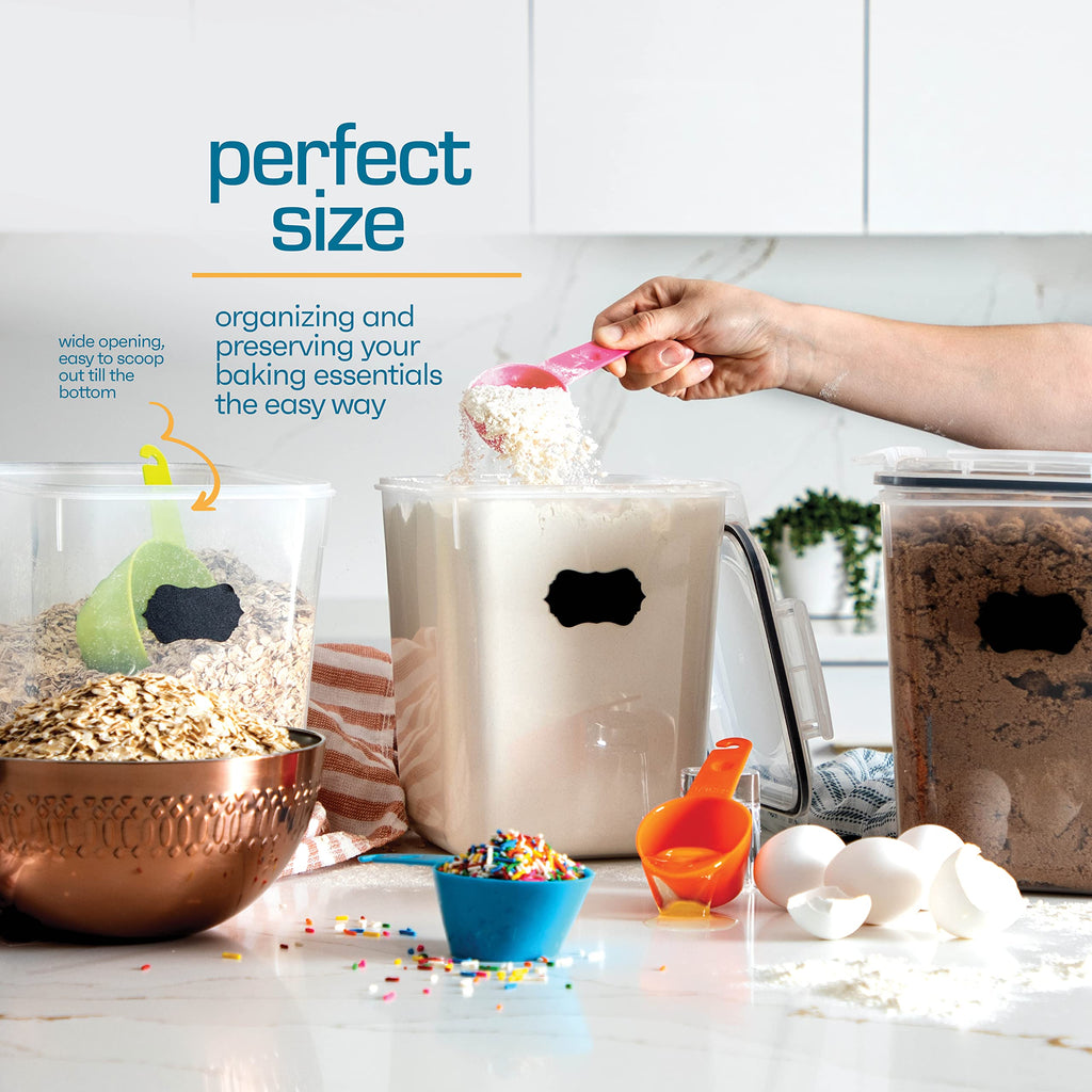 4-Piece 5.3L Airtight Pantry Container Set
