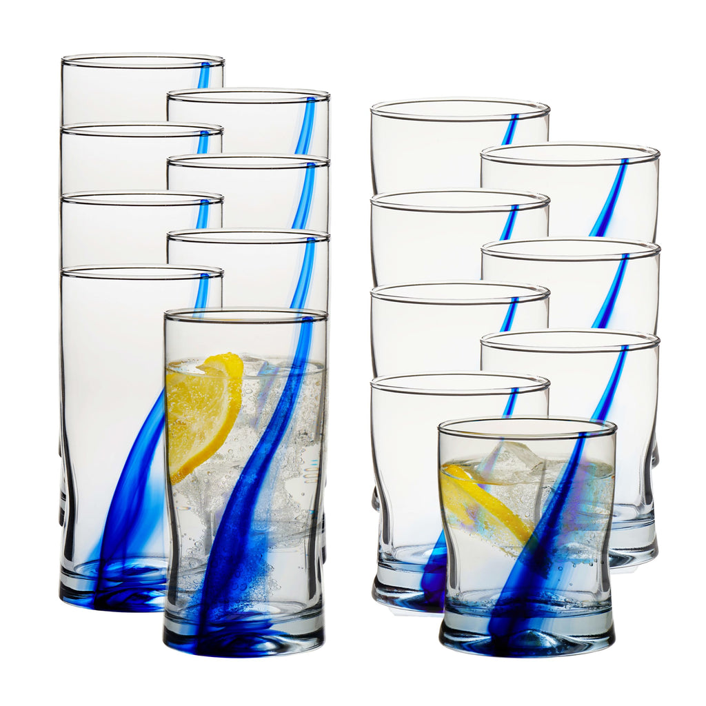 Libbey 16-Piece Mixed Drink Glass Collection