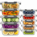 Dealusy 20-Piece Glass Food Storage Container Set