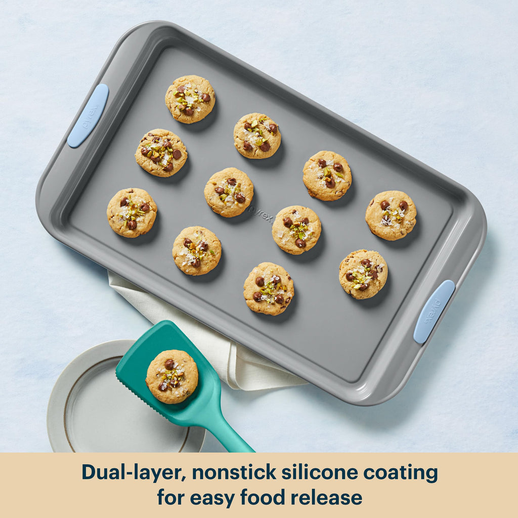 Pyrex 8-Piece Steel Nonstick Bakeware Set